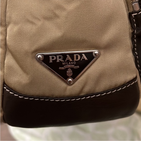 prada tessuto leather trimmed color block bag - Picture 4 of 5